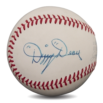 Spectacular Dizzy Dean Single-Signed Official American League Joe Cronin Baseball (PSA/DNA MINT 9)